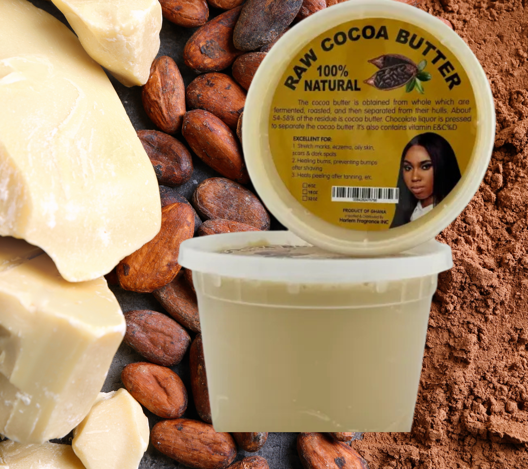 Raw Cocoa Butter 100% Natural
