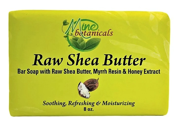 Raw Shea Butter Bar Soap With Shea Butter Myrrh Resin And Honey Extract